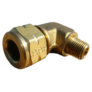 Vibra Lok 90 Degree 3/8 x 1/8 Compression Fitting Brass