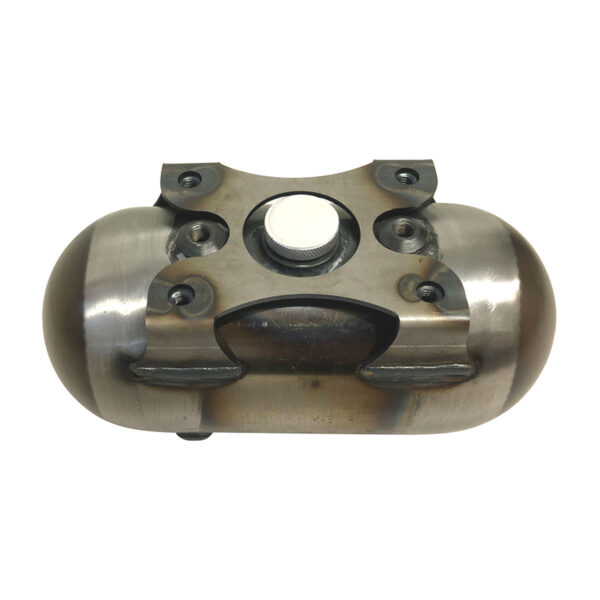 Twisted Choppers 4 Point Mount 5 Inch Round Oil Tank 5/16-18 Thread USA Made - Image 5