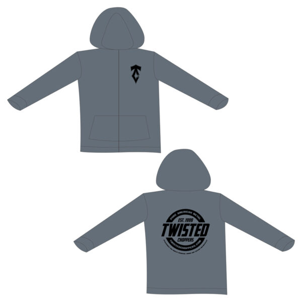 Twisted Choppers Zip Up Hoodie - Image 3