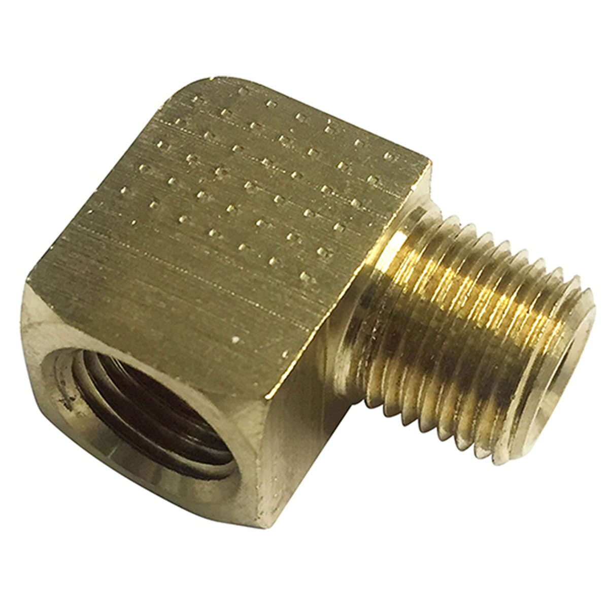 10-Pack Brass 90° Street Elbow Fittings - 1/8" NPT Pipe Thread For Plumbing & Air Lines