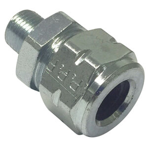 Vibra Lok Straight 3/8 x 1/8 Compression Fitting Zinc