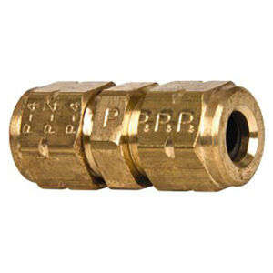 Vibra Lok 3/8 x 3/8 Compression Coupling Union Fitting Brass