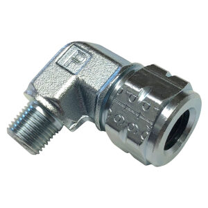 Vibra Lok 90 Degree 3/8 x 1/8 Compression Fitting Zinc