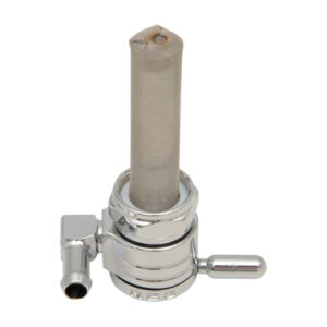 Golan Click Slick High-Flow Petcock Chrome 5/16 Hose Barb