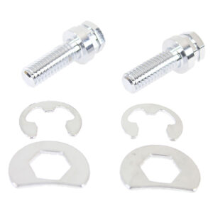 Chrome Locking Exhaust Head Bolt Kit For Shovelhead & Panhead Engines