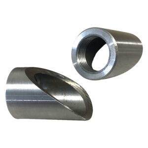 30 Degree O2 Oxygen Sensor Port Bungs Coped For Exhaust Tubing