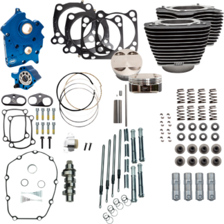 S&S Cycle 128 Inch Power Package Big Bore Kit M8 17-22 Water/Oil Cooled