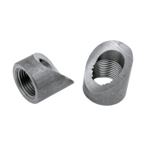 45 Degree O2 Oxygen Sensor Port Bungs Coped For Exhaust Tubing