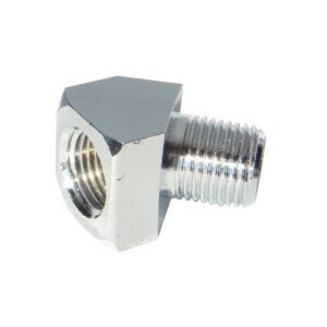 Chrome 45 Degree Oil Line Fitting