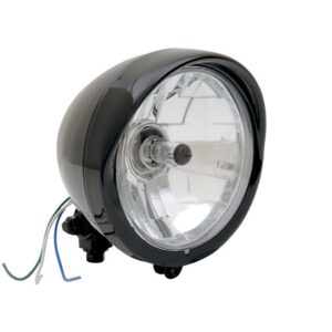 Diamond Cut Style 5-3/4 Inch Motorcycle Headlight