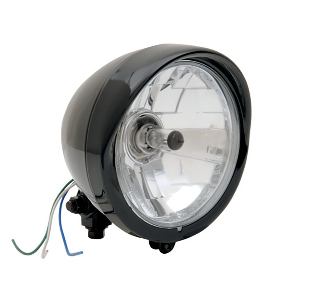 Diamond Cut Style 5-3/4 Inch Motorcycle Headlight | Twisted Choppers