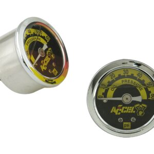 ACCEL 7121A Chrome Oil Pressure Gauge