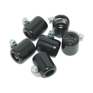 NAMZ Black Braided Hose Clamp for Fuel and Oil Lines