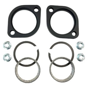Black Exhaust Flange Kit For Harley Davidson Evolution Twin Cam M8