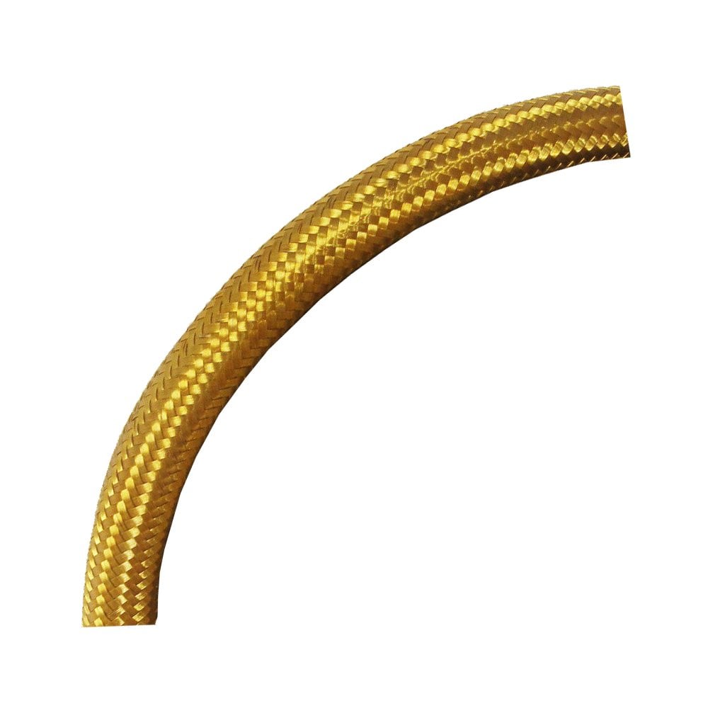 Braided Brass Oil Line Fuel Hose By The Foot | Twisted Choppers