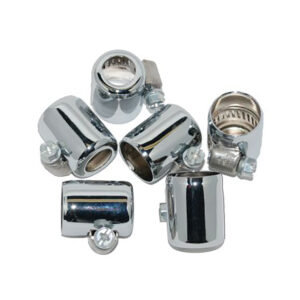 NAMZ Chrome Braided Hose Clamp for Fuel and Oil Lines