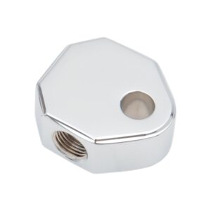 Brake Line 3 Port Chrome Tee Fitting 1/8 Inch NPT