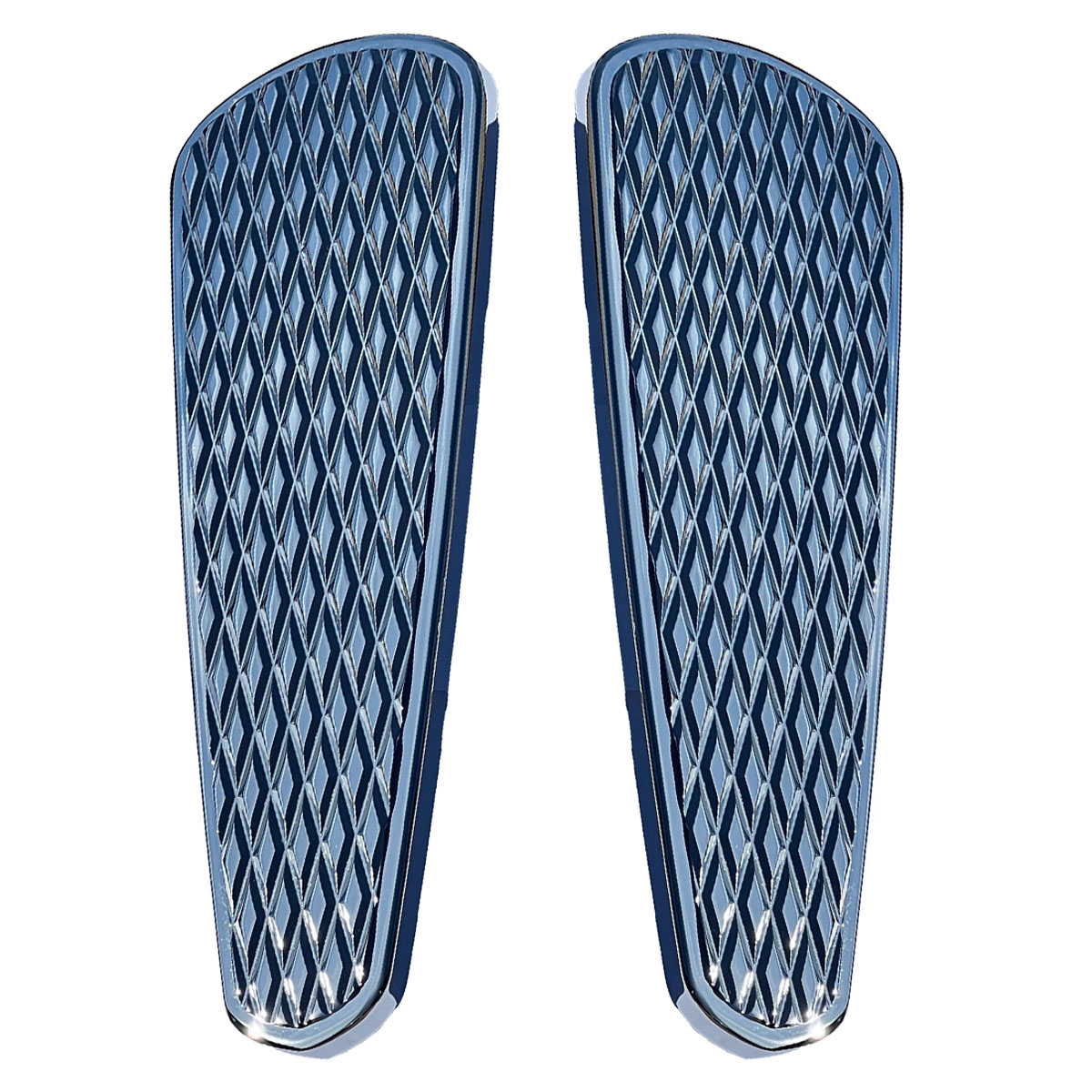 Black Stretched Driver Floorboards For Harley Touring & Softail 1986-2022 – Aluminum