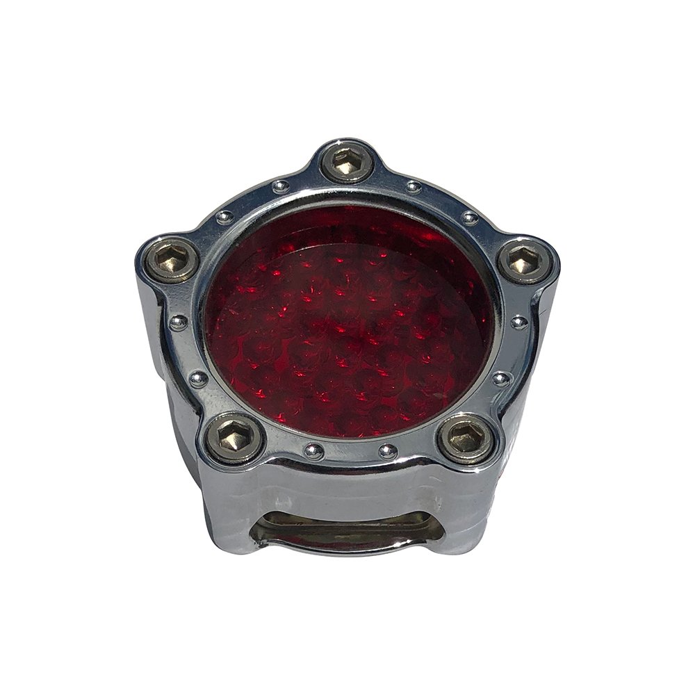 Forge Halo Led Tail Light Stop Light Chrome | Twisted Choppers