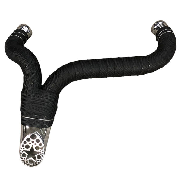 Hookah 2 into 1 Exhaust Header 84-17 Softail Dyna Touring - Image 13