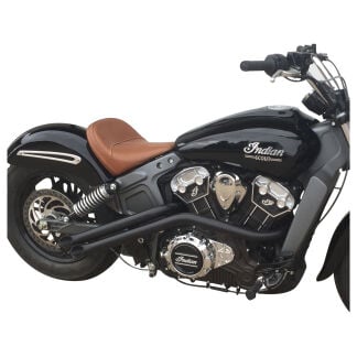 Retaliator Slash Cut Exhaust Header For Indian Scout | Twisted Choppers