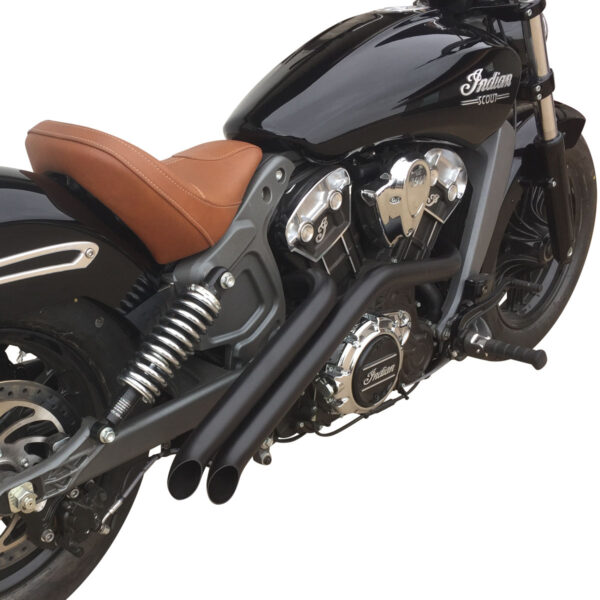 Twisted Choppers Retaliator Slash Cut Exhaust Header For 2015-2024 Indian Scout - Twisted Choppers Twisted Choppers Retaliator Slash Cut Exhaust Header For 2015-2024 Indian Scout - Image 3