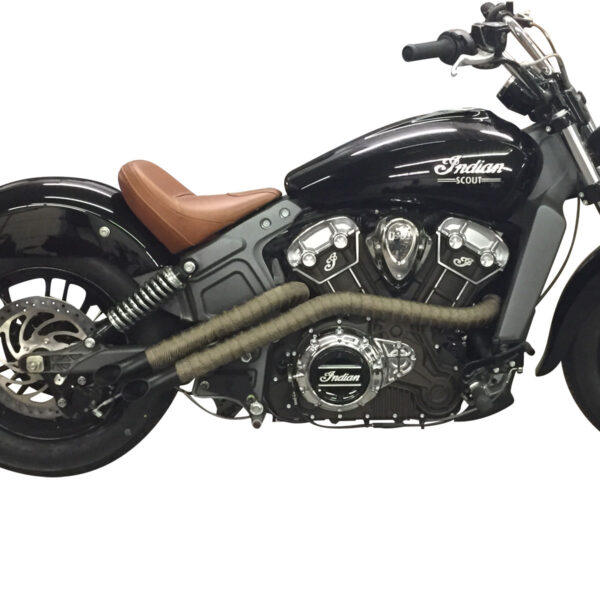 Twisted Choppers Retaliator Slash Cut Exhaust Header For 2015-2024 Indian Scout - Twisted Choppers Twisted Choppers Retaliator Slash Cut Exhaust Header For 2015-2024 Indian Scout - Image 5