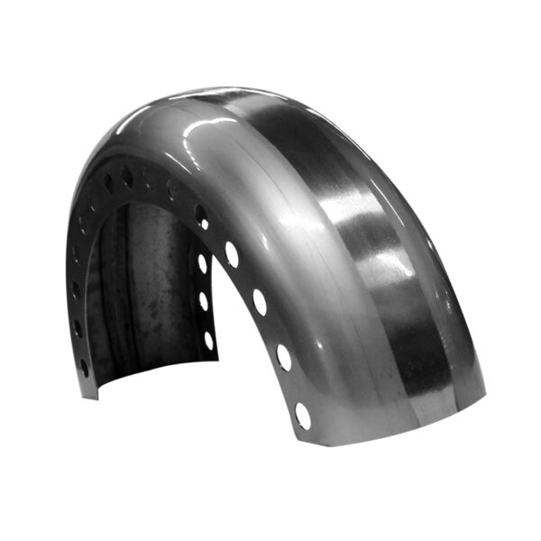 Machine Gun Rear Custom Motorcycle Fender – Hand-Spun Steel for Choppers & Bobbers - Image 5