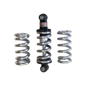 Motorcycle Spring Seat Shock Kit Black/Chrome
