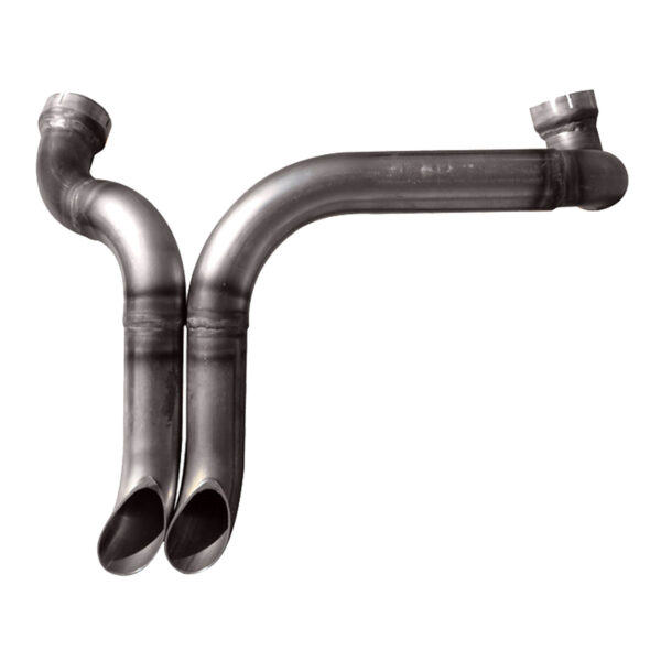 Panhead Slash Cut Exhaust Header - Image 3