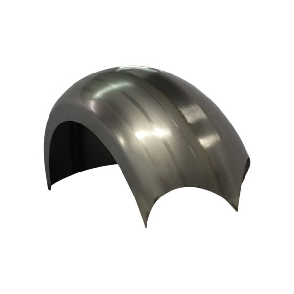 Point Cut Rear Custom Motorcycle Fender – Hand-Spun Steel for Choppers & Bobbers - Image 4