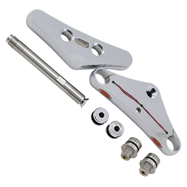 Pro-One Blind Top Wide Glide Triple Trees for 1984-2010 Harley-Davidson Softail - Image 7