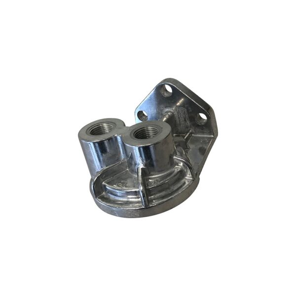 EMPI Remote Oil Filter Relocation Mount 3/8 NPT for Harley-Davidson Evo and Twin Cam - Twisted Choppers EMPI Remote Oil Filter Relocation Mount 3/8 NPT for Harley-Davidson Evo and Twin Cam - Image 3