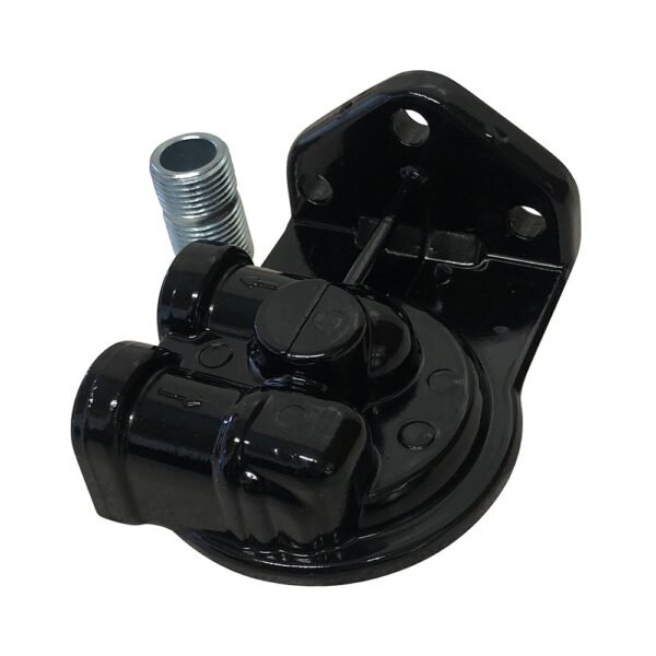 Motorcycle Remote Oil Filter Relocation Mount Left Side Ports - Image 3