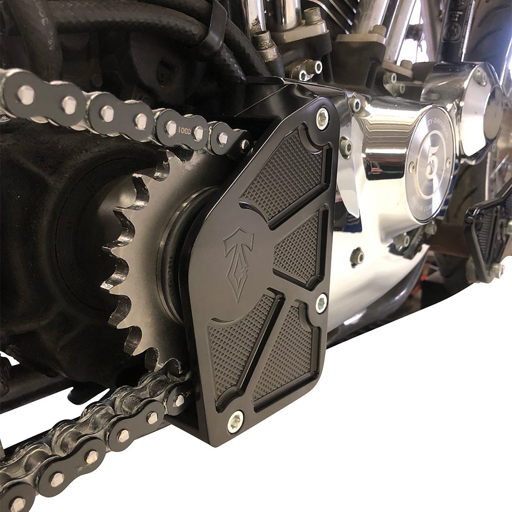 Sportster Wide Tire Sprocket Bearing Support 91-03 Black | Twisted Choppers