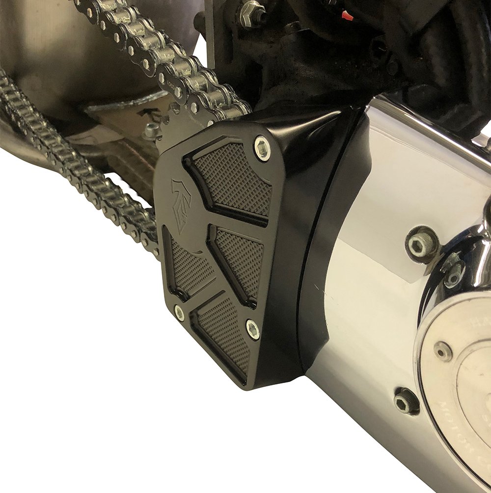 Sportster Wide Tire Sprocket Bearing Support 91-03 Black | Twisted Choppers