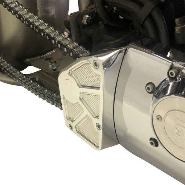 Twisted Choppers Polished Wide Tire Sprocket Bearing Support For Sportster 1991-2003 - Image 3