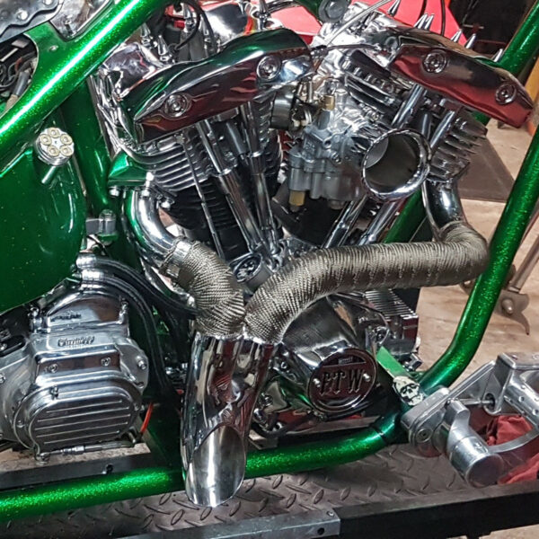 Shovelhead Hookah Exhaust Header - Image 9