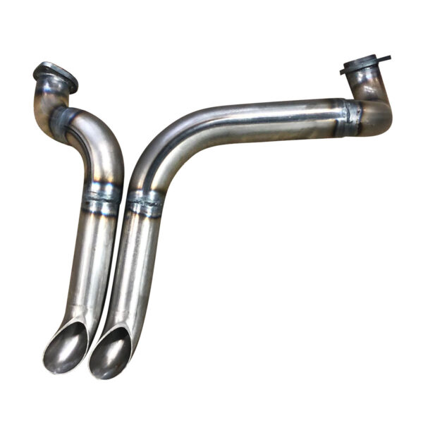 Shovelhead Slash Cut Exhaust Header - Image 4