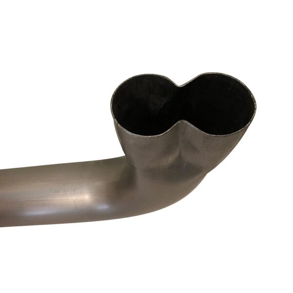 Sideshot 2 Into 1 Exhaust Header Collector with Baffle - Image 4