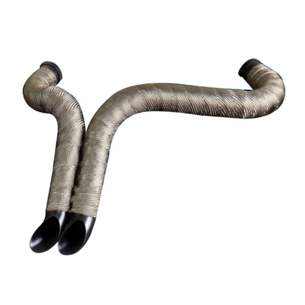 Slash Cut Exhaust Header 84-17 Softail Dyna Touring - Image 6