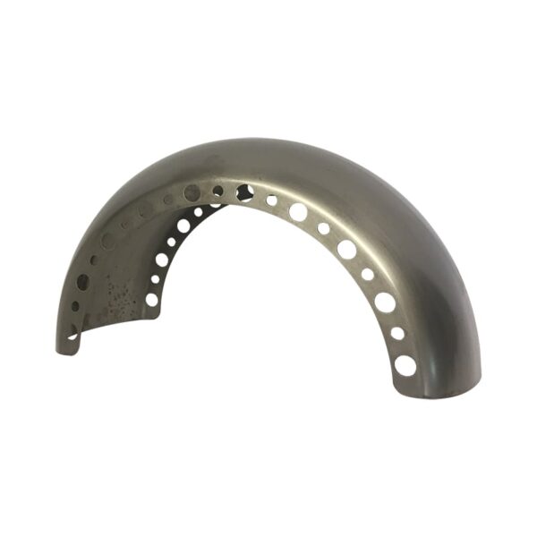 Speed Holes Rear Custom Motorcycle Fender – Hand-Spun Steel for Choppers & Bobbers - Image 3