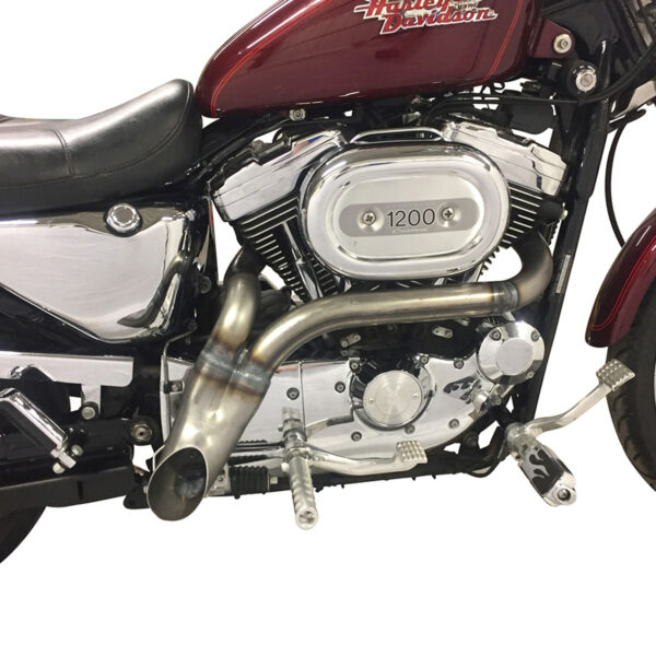 Midset 2 Into 1 Exhaust Header for 1986 to 2022 Sportster - Image 3