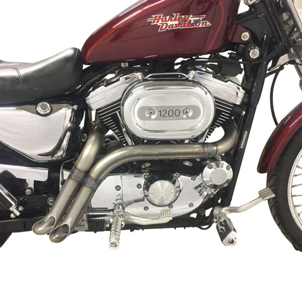 Midset Slash Cut Exhaust Header for 1986 to 2022 Sportster - Image 4