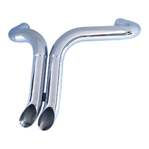 Bearing Support Slash Cut Exhaust Header for 1986 to 2022 Sportster