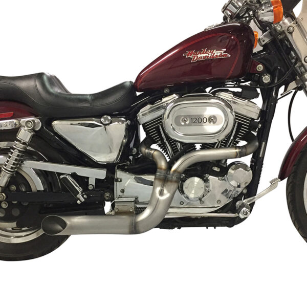 Sideshot 2 into 1 Exhaust Header for 1986 to 2022 Sportster - Image 13