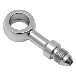 Straight Brake Banjo Fitting 3 AN Male Chrome
