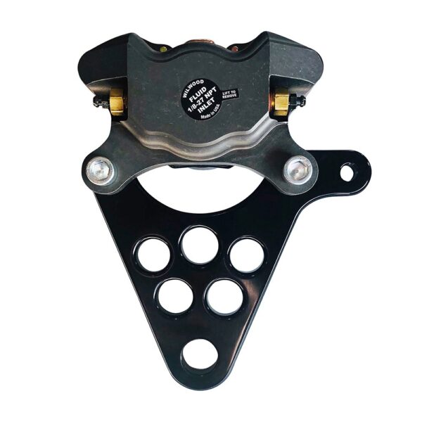 Wilwood Rear Brake Caliper Kit Gray for Custom Harley Chopper Bobber Motorcycle - Image 4