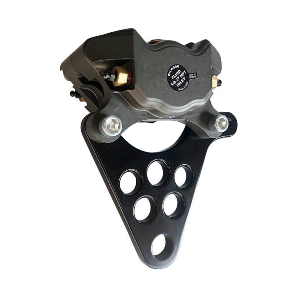 Wilwood Rear Brake Caliper Kit Gray for Custom Harley Chopper Bobber Motorcycle - Image 6