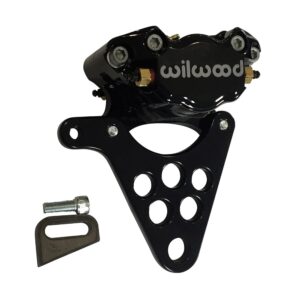 Wilwood Rear Brake Caliper Kit Black for Custom Harley Chopper Bobber Motorcycle